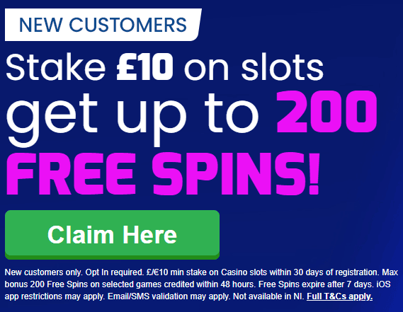 Betfred Casino UK Free Spins