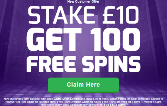 Betfred games promo code for 2024